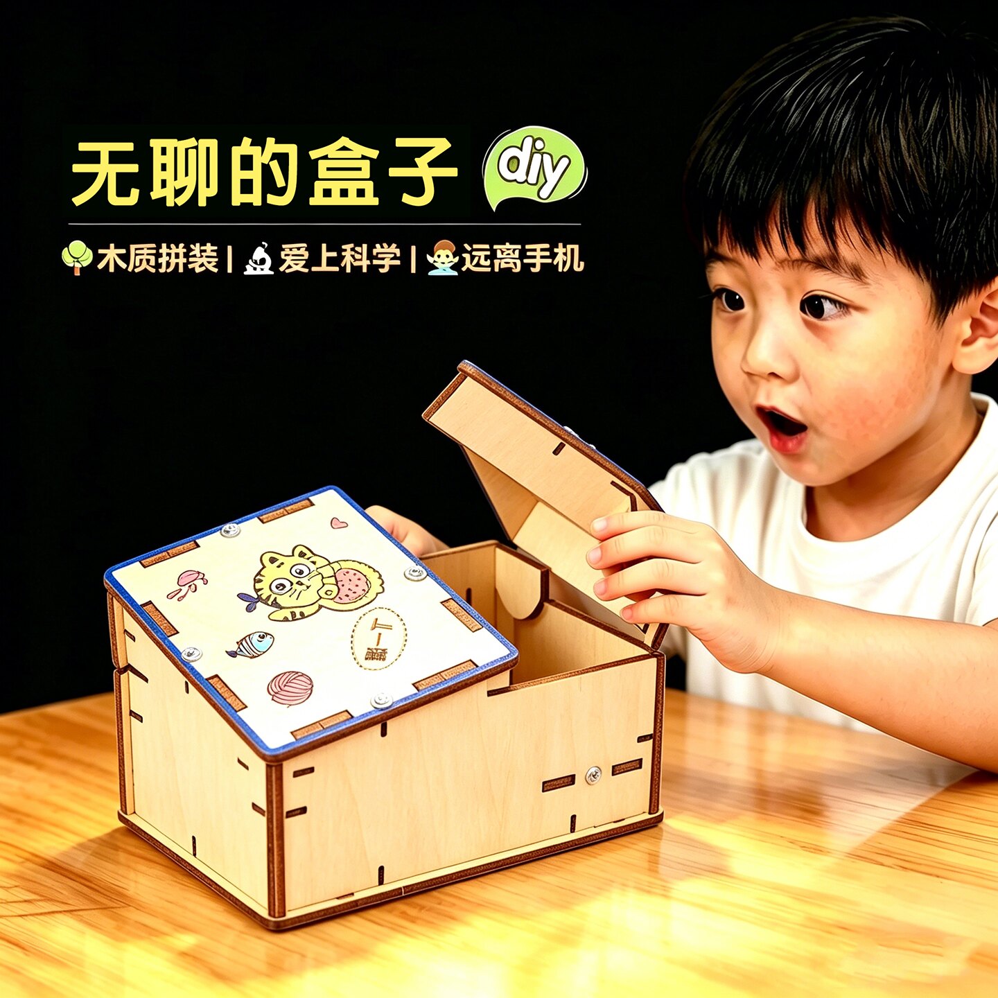 科学实验无聊的盒子机械