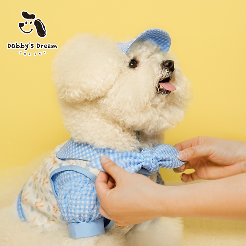 2025秋季新款狗狗小猫漂亮可爱宠物衣服miu系衬衫+马甲小中型犬