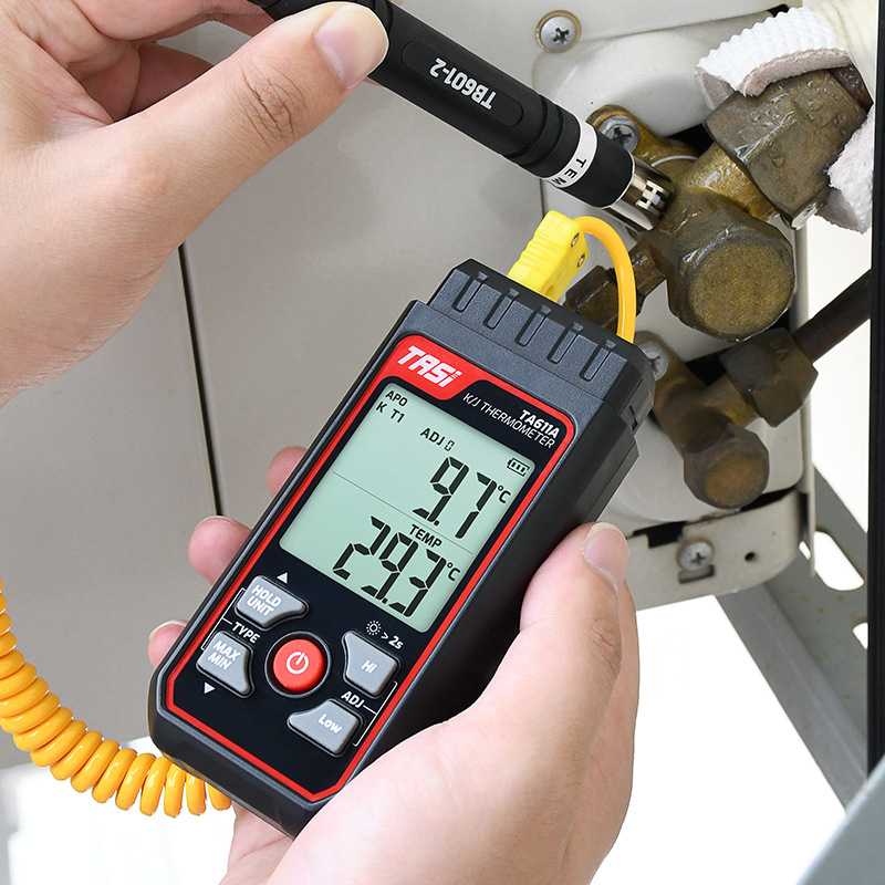 特安斯温度计TA611A模具表面温度计接触式温度表 K型热电偶测温仪