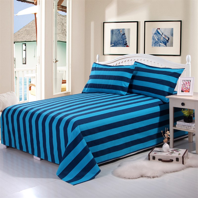 老粗布纯棉床单单件加厚加密夏季被单春季床单双人单人学生床单包