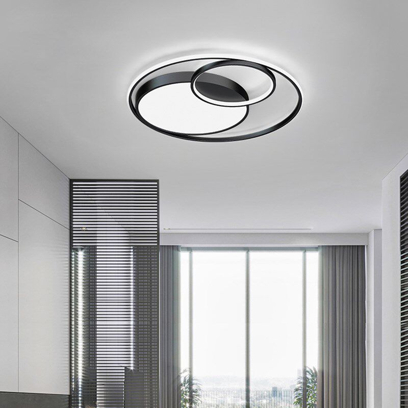 led吸顶灯简约现代主卧室灯房间圆形时尚阳台过道走廊厨房灯具