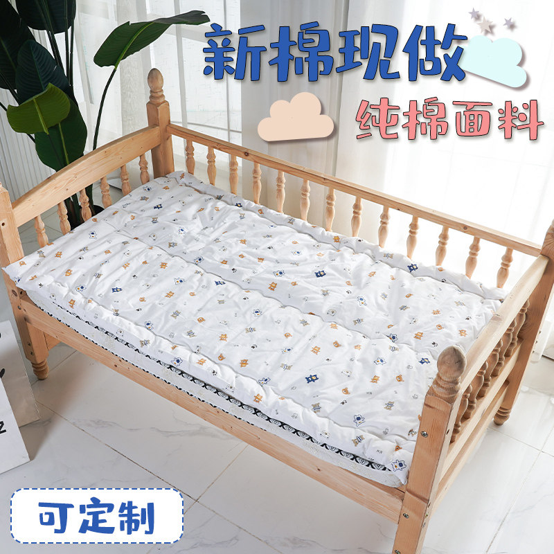 纯棉花褥子d儿童床铺被棉花软床垫婴儿小垫被手工制作加宽床棉垫