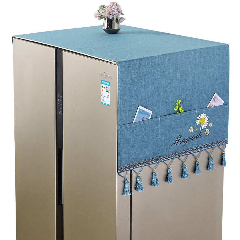 防滑冰箱防尘罩防尘布盖布单开门双开门冰柜罩布洗衣机盖巾保护罩