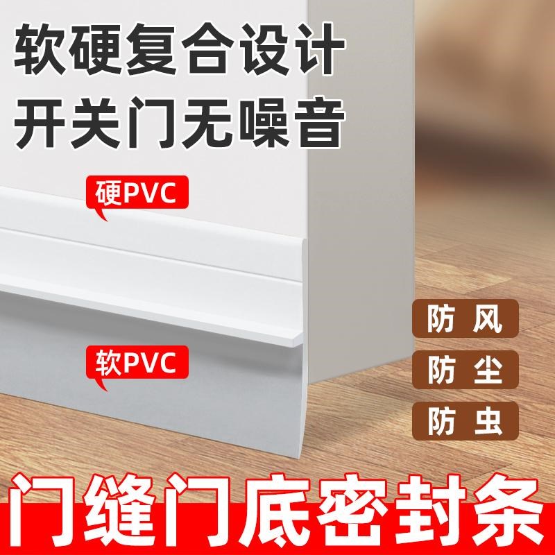加宽门缝门底防风条隔音房门底部挡风密封条自粘浴室门防虫挡水条