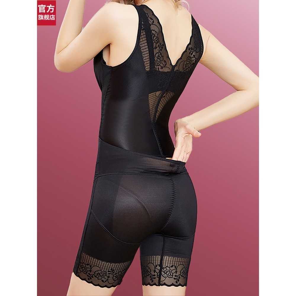 美人传记官方正品连体塑身衣收腹束腰显瘦薄款束身女塑形美体雕提