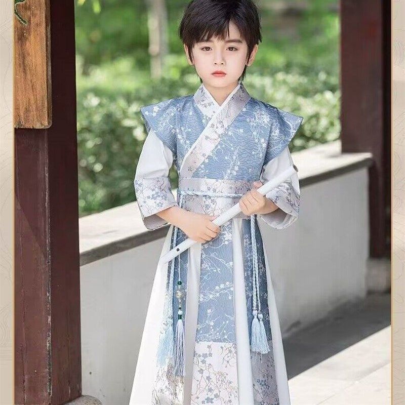 男童汉服春秋款中国风古装国学服男孩帅气少爷服演出服儿童唐装秋,童装/婴儿装/亲子装,汉服,淘宝优惠券,粉丝福利购,淘宝优惠卷
