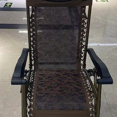 尼斯兰折叠躺椅办公室午睡午休y折叠床家用便携休闲阳台懒人靠背