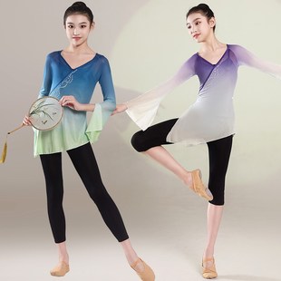 儿童古典舞练功服身韵纱衣女童中国舞演出服民族舞服装少儿形体舞