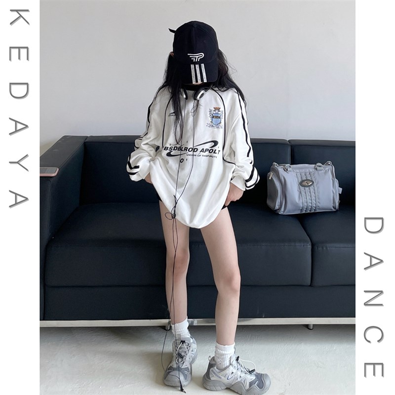 2023秋冬新款童装甜酷女童韩版中长版洋派时髦长袖加绒卫衣上衣