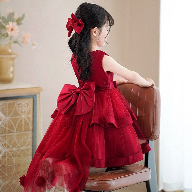 儿童礼服公主裙夏季女童拖尾可拆连衣裙蓬蓬纱裙子花童走秀演出服,童装/婴儿装/亲子装,儿童礼服,淘宝优惠券,粉丝福利购,淘宝优惠卷