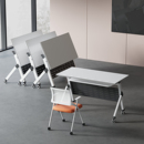 E0折叠会议桌培训桌椅组合移动拼接办公长条桌多功能培训机构课桌