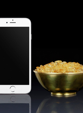 铜碗工艺品家居饰品招财铜碗家居饰品办公室金饭碗铜聚财铜碗