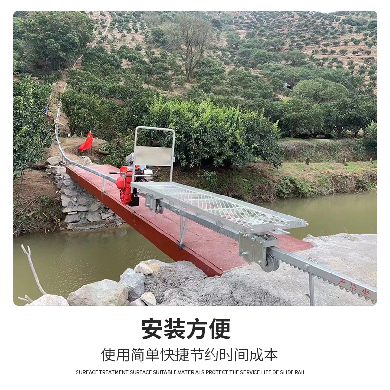 山地果园单轨道机搬运输设备农用齿条式自走爬坡汽油动力火车配件