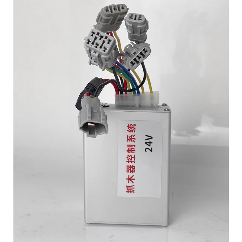 怪手改装旋转电控抓木器夹木夹石头机鹰嘴液压剪卷扬机控制器配件