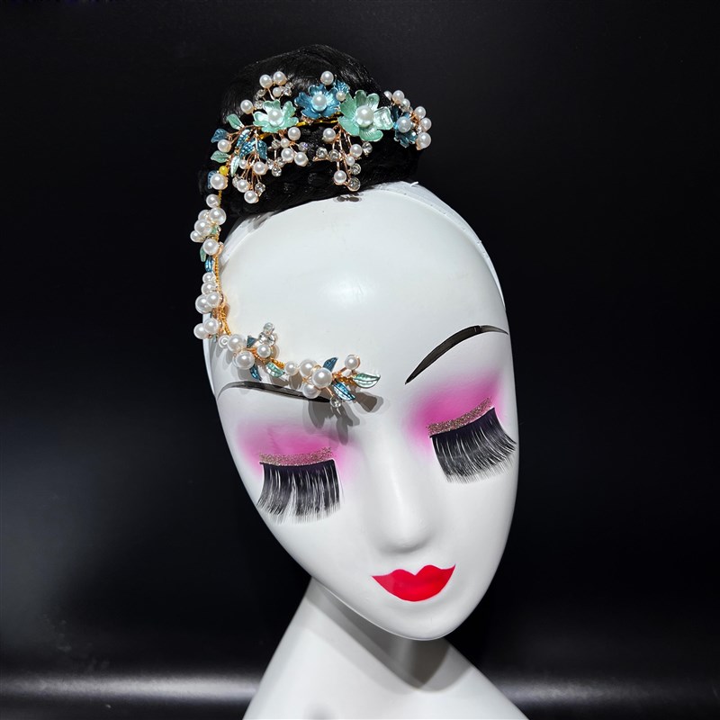 民族舞蹈桃李杯剧目滇南映少头饰独舞艺考古典傣族舞台表演发饰