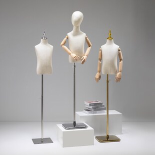 儿童模特道具人形半身模特男女中小童衣服儿童服装模特展示架全身