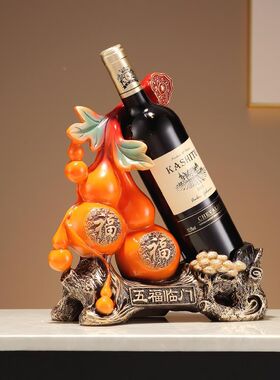 厂促新式意福禄葫芦红酒架摆件中酒柜客厅装O饰品摆创设迁送人乔