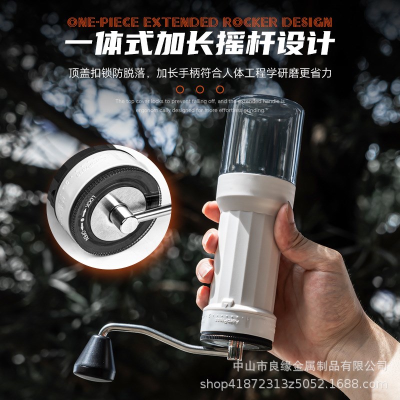 手摇磨豆c机外调式陶瓷芯手磨咖啡豆研磨器咖啡磨豆机手动磨咖啡