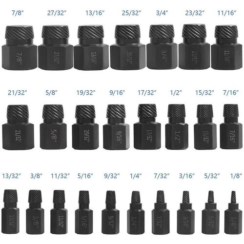 。螺丝取出器25pc断丝取出器组合套装