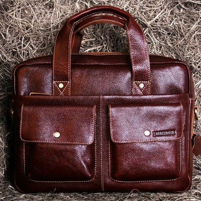 藏皮客男士包包2025新款头层牛皮手提包男款大容量真皮斜挎公文包