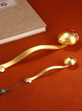 铜如意摆件家居饰品工艺品客厅酒柜乔迁开业送礼办公室手把玩礼物