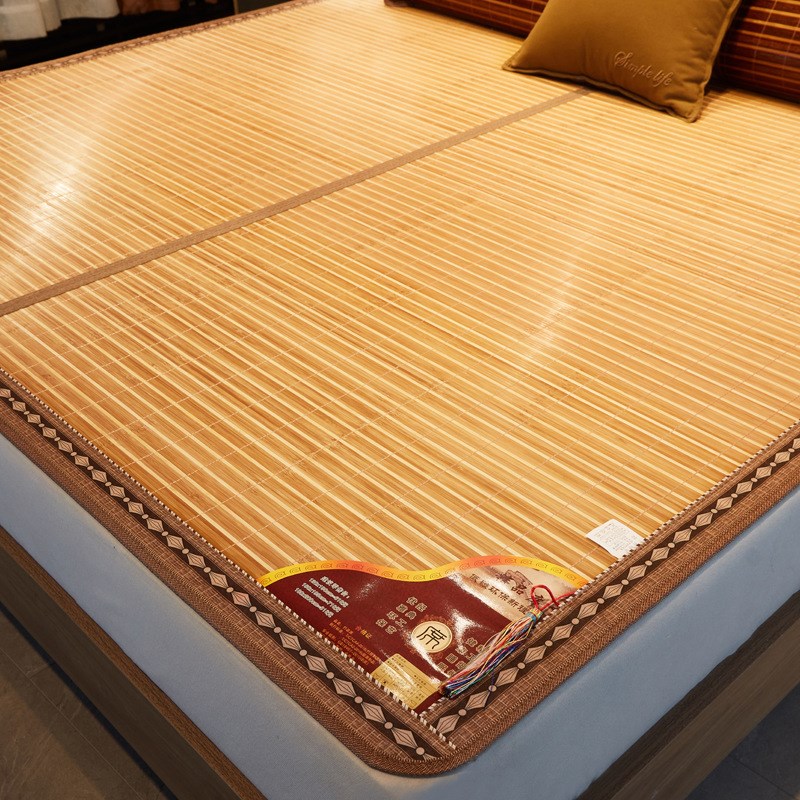 夏天双面碳化竹席家用双人折叠凉席夏季2023单人宿舍席子