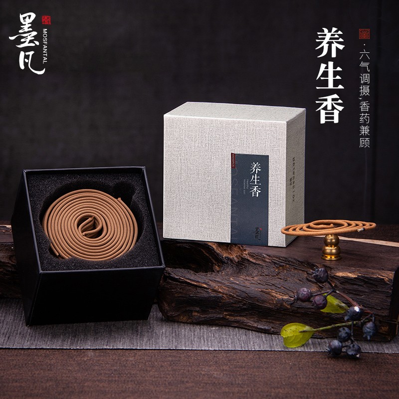 墨凡养生香沉香檀香盘香熏香办公家用室内喝茶养生瑜伽中草药香薰