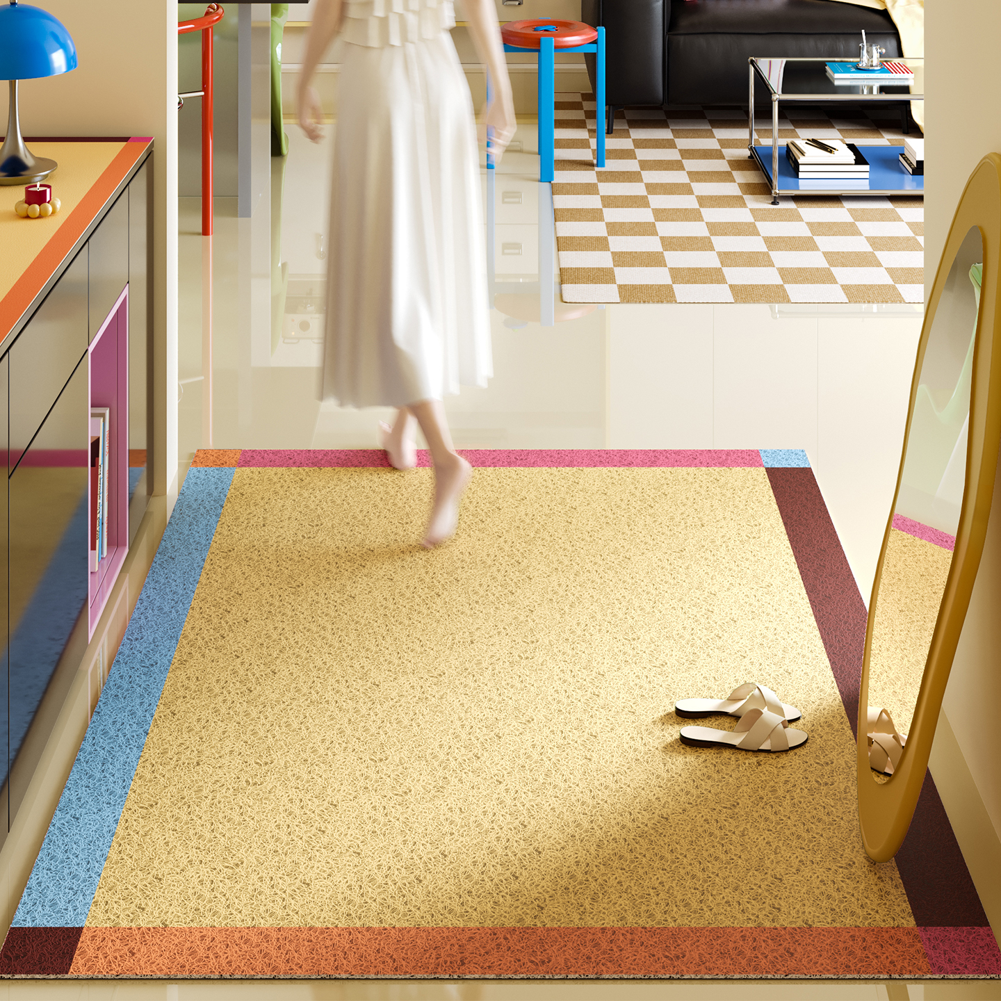 丝圈入户门地垫2025新款高级感