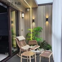 良呈木品塑木格柵陽臺(tái)空間改造花園防腐生態(tài)木墻板地板桑拿板吊頂
