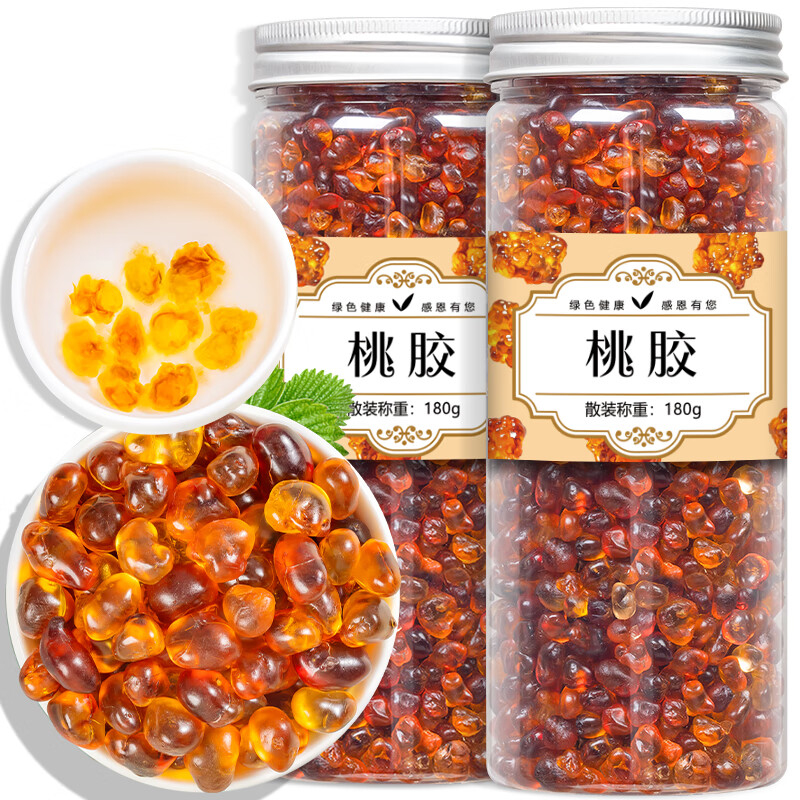 福茗源养生茶桃胶180g 女性滋补品桃花泪桃胶汤雪燕皂角米银耳羹