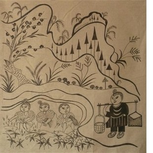 黔东南苗族蜡染蜡画 少数民族特色手工艺 蜡画订制 旅游产品订制