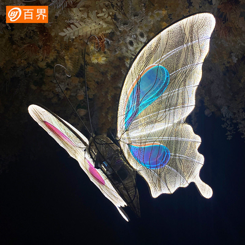 铁艺电动发光仿真蝴蝶婚礼酒店装饰婚庆路引结婚舞台布置挂饰摆件,节庆用品/礼品,路引,淘宝优惠券,粉丝福利购,淘宝优惠卷