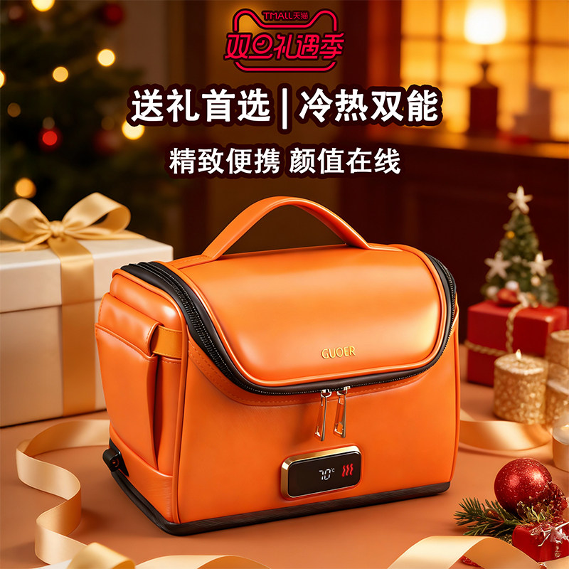 GUOER车载迷你小冰箱便携式药品胰岛素冷藏盒车家两用加热保温箱