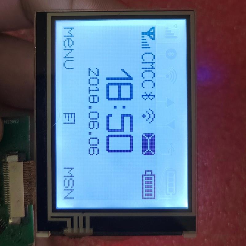 2.4寸单色点阵显示屏51液晶屏DIY屏幕ST7567驱动12864屏带触摸屏