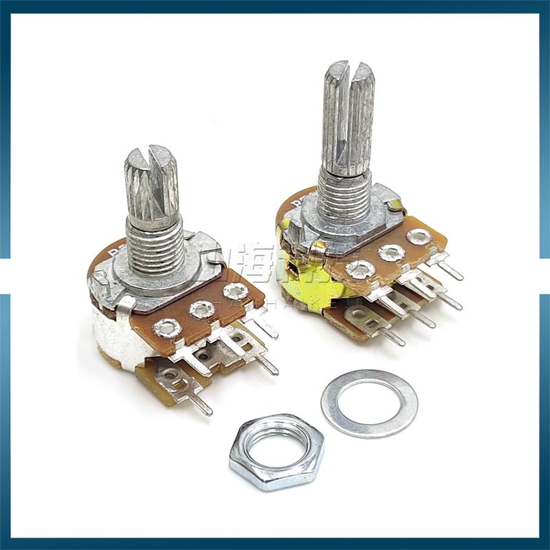 5脚 双联6脚 WH148 B50K带开关 功放音箱音响音量调节电位器 调速