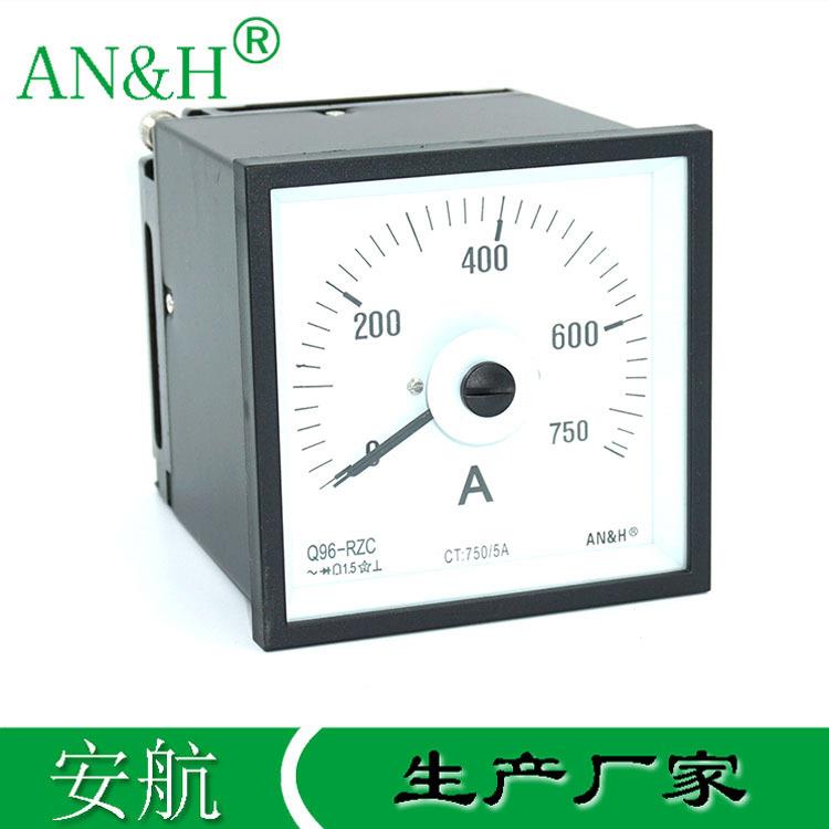 金属壳Q96-RZC交流电流表0-750AFS5AF96-AC51L5船用电流表