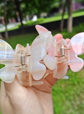 【渐变蝴蝶】韩版醋酸抓夹简约后脑勺小发卡少女夹子发夹发饰女