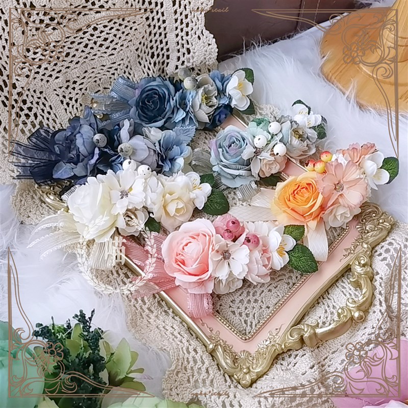 尾巴lolita花丸田园cla优雅汉洋折衷超大边夹搭BNT花丸茶会