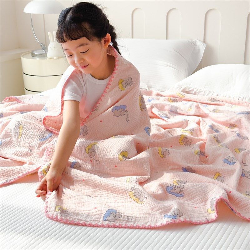 夏季儿童纱布盖毯毛巾毯全棉纱布E被子幼儿园午睡毯空调毯薄款,床上用品,休闲毯/毛毯/绒毯,淘宝优惠券,粉丝福利购,淘宝优惠卷