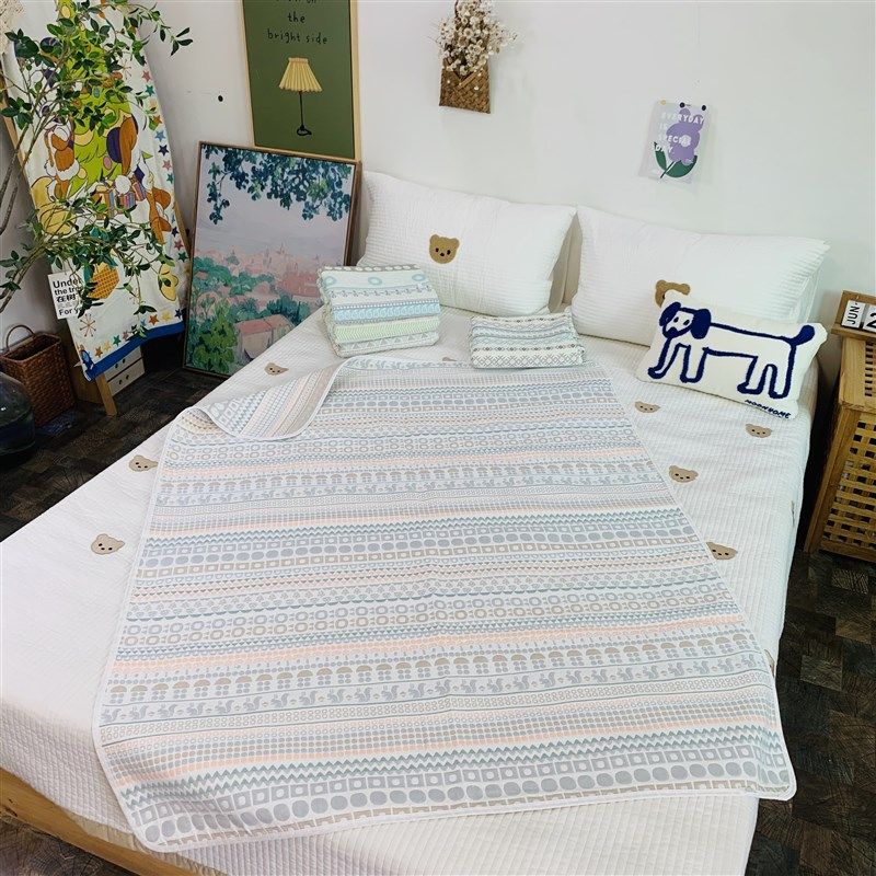 六层软凉席纱布床l单婴儿吸汗宝宝透气幼儿园双人可机洗不粘身,床上用品,床单,淘宝优惠券,粉丝福利购,淘宝优惠卷