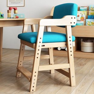 餐椅家用吃饭座椅餐桌凳子实木靠背学生可调节升降学习书桌椅子