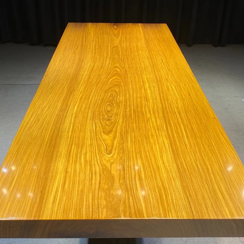 实木大板非洲柚木大n板茶桌整板原木餐桌办公会议桌大班台书桌家