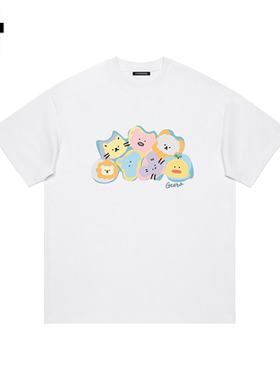 i.tGROUNDZERO纯棉宽松短袖T恤