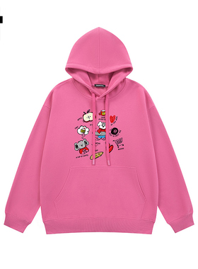 i.t GROUNDZERO韩系2025秋季新款卡通印花卫衣长袖上衣