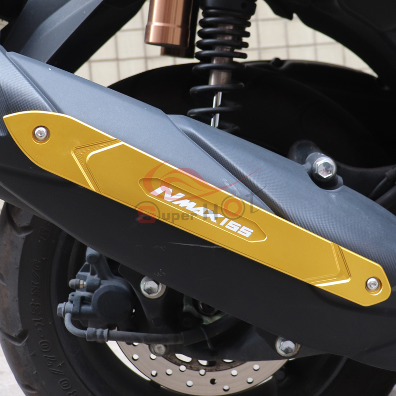 适用山叶NMAX155改装配件AEROX/NVX155排气管装饰盖防磨保护条
