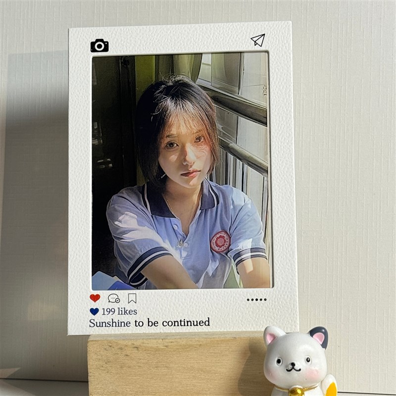 拍立得加厚反转胶片框片夹明信片应援自粘卡精致生日礼物相框