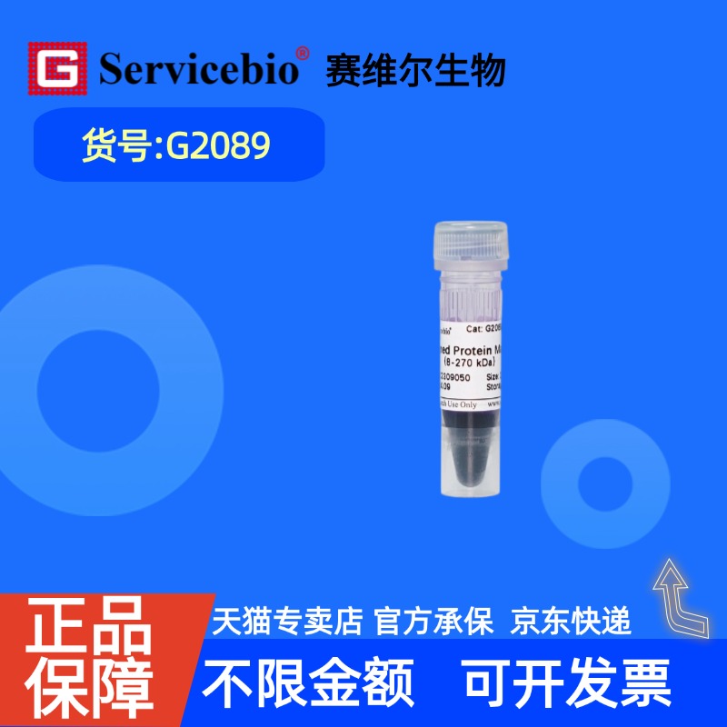 现货   赛维尔生物Servicebio 预染蛋白 Marker Ⅷ (8-270 kDa) G2089 250μL 科研实验