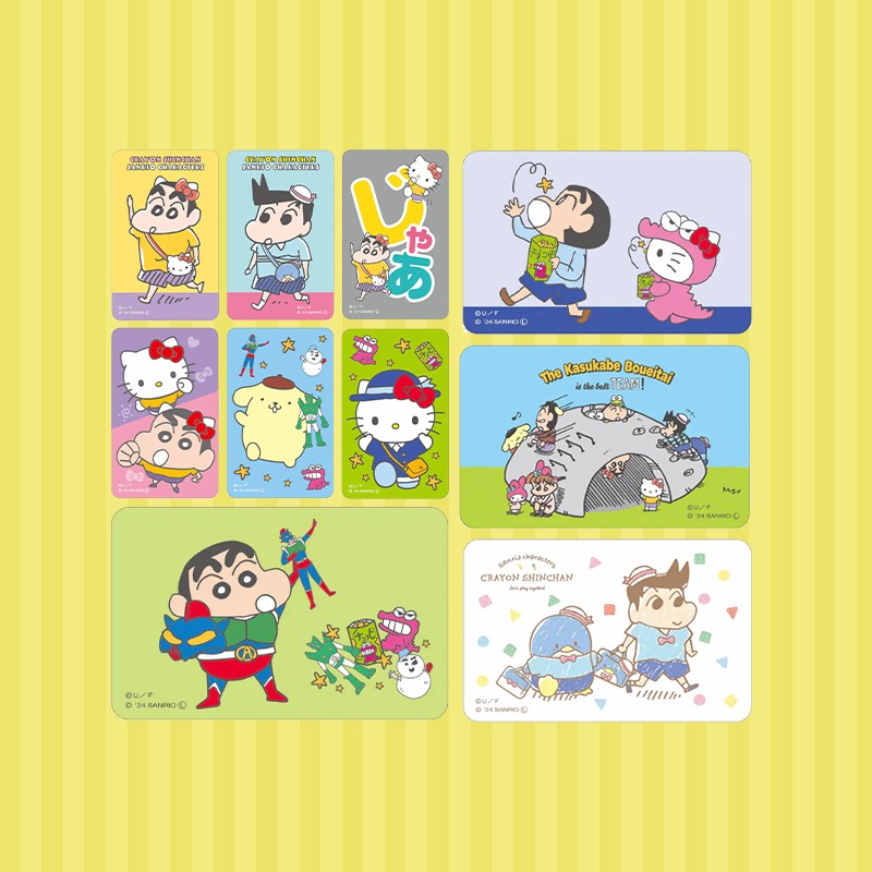 蜡笔小新×三丽鸥联名贴纸