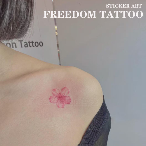 樱花纹身贴高颜值唯美性感纯欲风