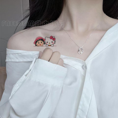 HelloKitty樱桃小丸子锁骨贴纸